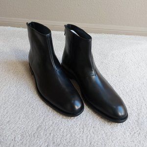 John Varvatos NYC Back Zip Boot US 9.5 men's BLACK
